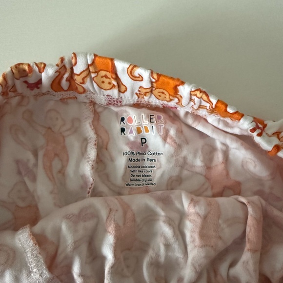 Roller Rabbit Orange Pajama Shorts - Picture 3 of 5